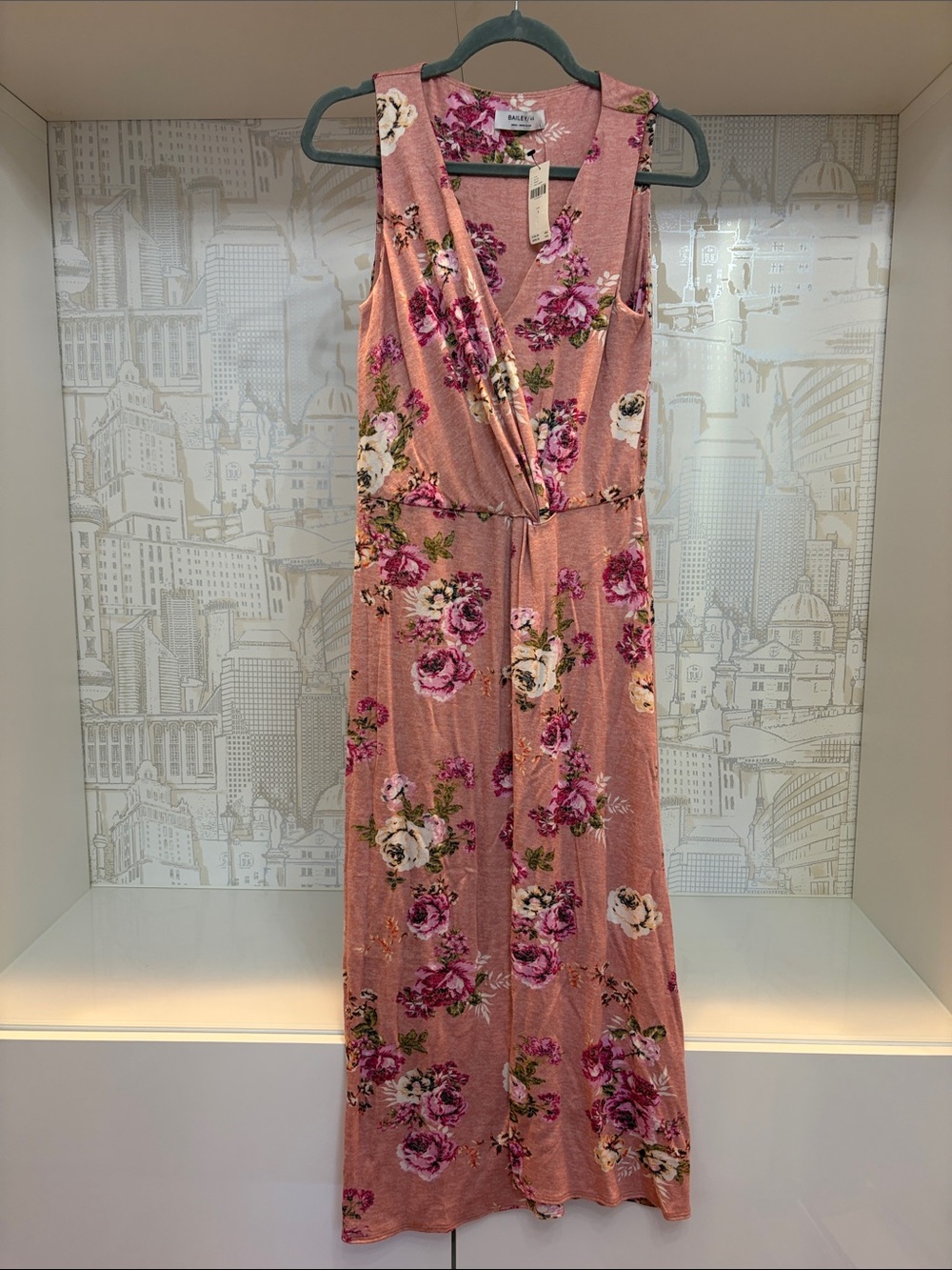 NWT Bailey 44 Pink Floral Midi Dress